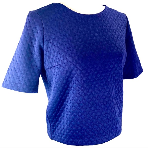 Gianni Bini Tops - GIANNI BINI | Quilted Navy Short Sleeve | M